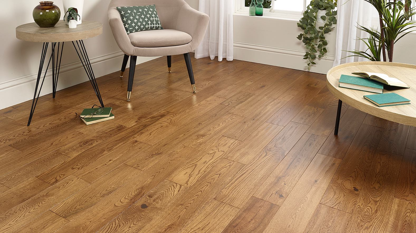 Engineered hardwood flooring in a Dublin home